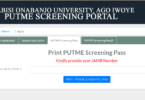 OOU POST UTME FORM