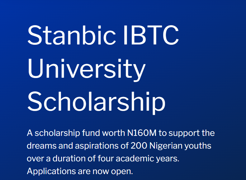 Stanbic IBTC 2025 Scholarship for Nigerians is now available for students aspiring to study in Nigerian universities with full financial support.