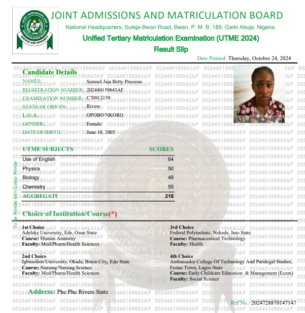 Recently, many candidates have been asking how to Print JAMB original result 2026/2027 slip online and how to check original JAMB result using JAMB registration number on the JAMB efacility portal.
