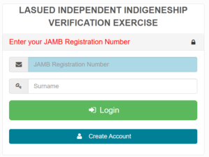 LASUED INDEPENDENT INDIGENESHIP VERIFICATION EXERCISE